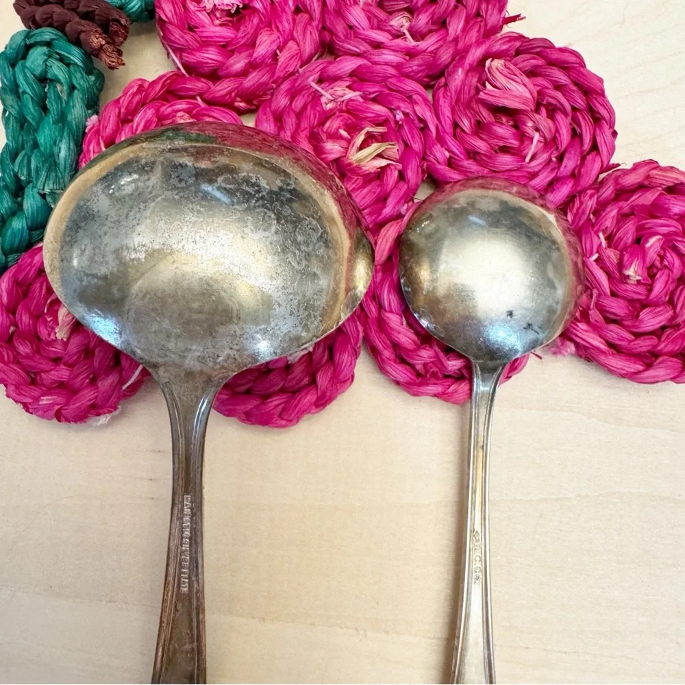 Vintage/Antique Majestic Silver Plate Ladle and a R.C.Co Silver Plate Spoon